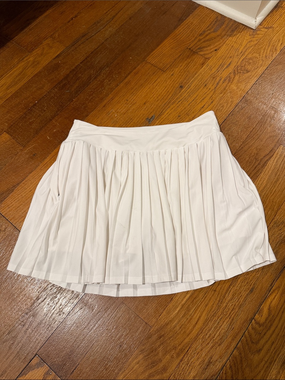 White Pleated Golf Skirt